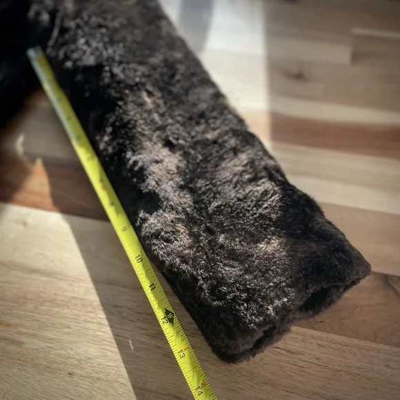 VTG 1960 / 1970 | S | Classic Mod Double-Breasted Faux Fur Glamour Long Coat - Picture 9 of 17